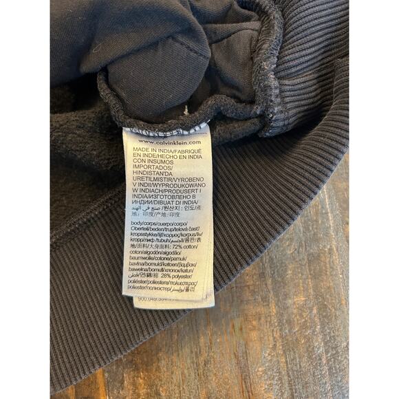 Calvin Klein Letter Block Logo Mens Full Zip Sweatshirt Size Medium Track Jacket - Picture 9 of 10